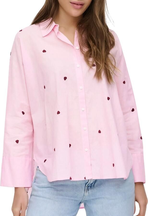 Only Relaxed fit overhemdblouse van puur katoen model 'NEW LINA GRACE' - Foto 3