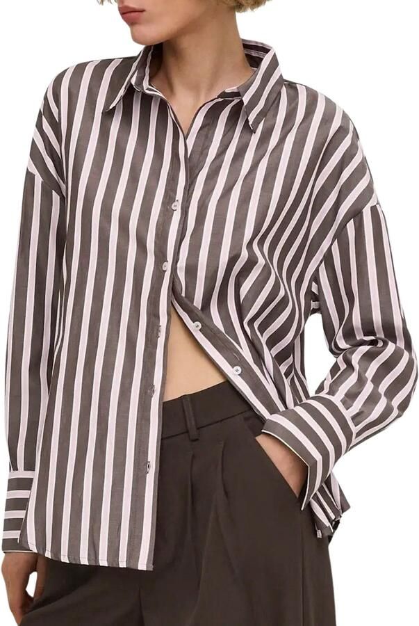 Only Loose fit overhemdblouse met katoen-aandeel model 'OREGON' - Foto 2