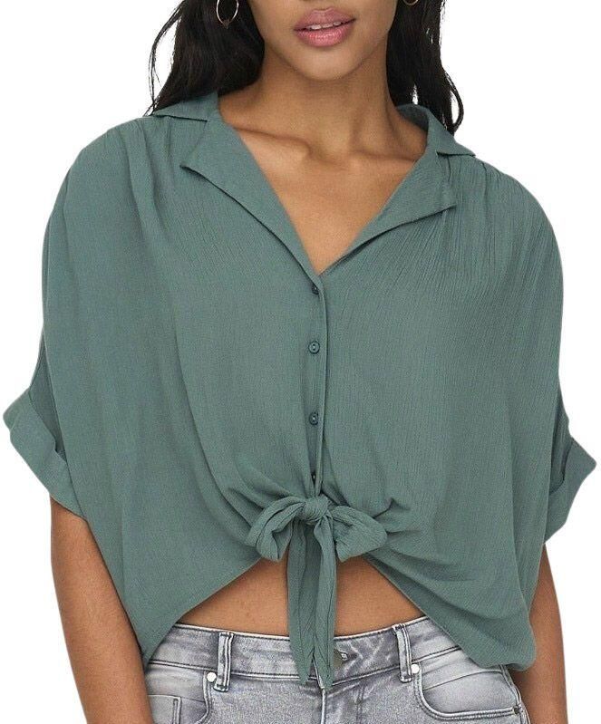 Only Regular fit overhemdblouse van pure viscose model 'PAULA LIFE' - Foto 6