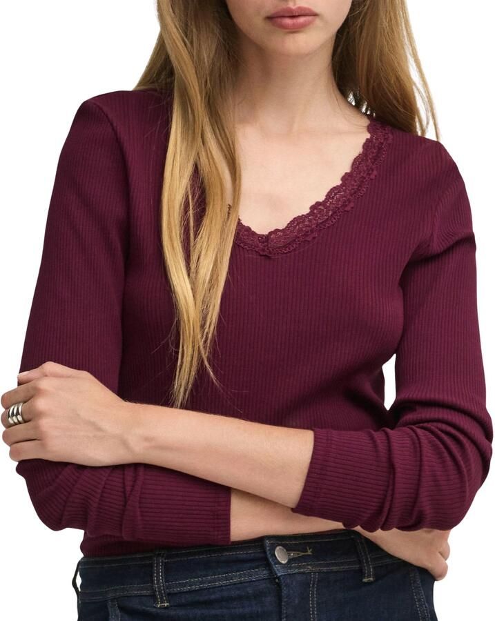 Only Slim fit shirt met lange mouwen van katoenmix model 'SARA SHARAI'