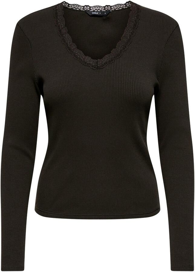 Only Slim fit shirt met lange mouwen van katoenmix model 'SARA SHARAI' - Foto 3