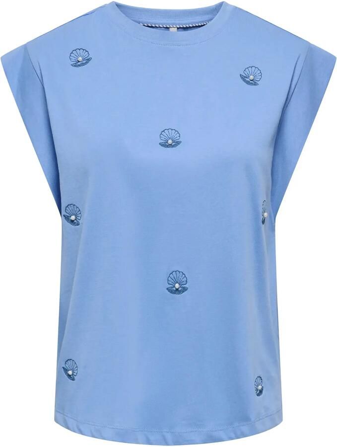 Only regular fit T-shirt van puur katoen model 'SHELINA'