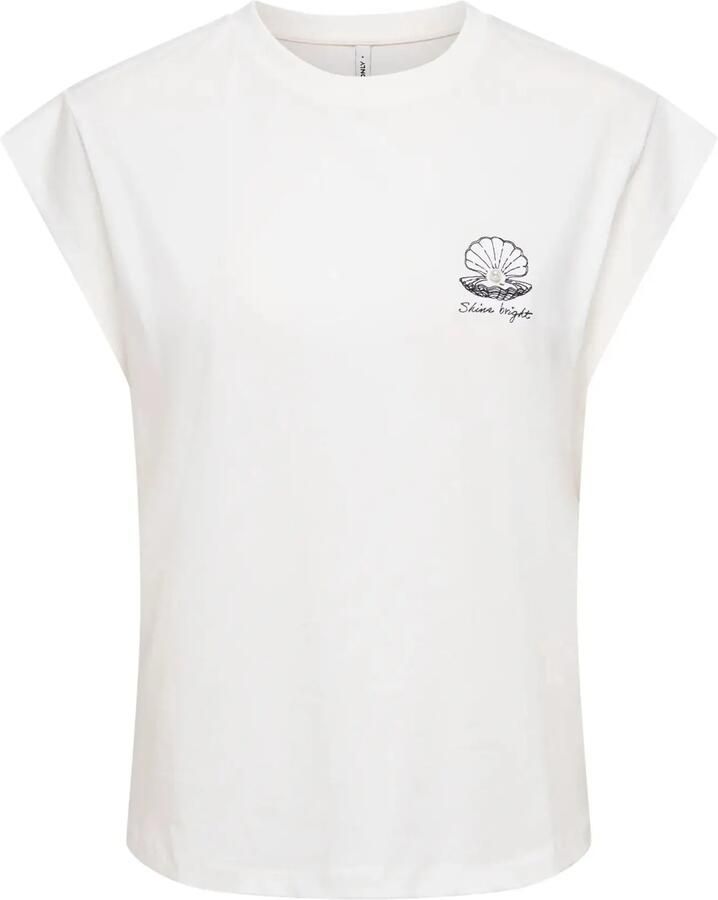 Only regular fit T-shirt van puur katoen model 'SHELINA'