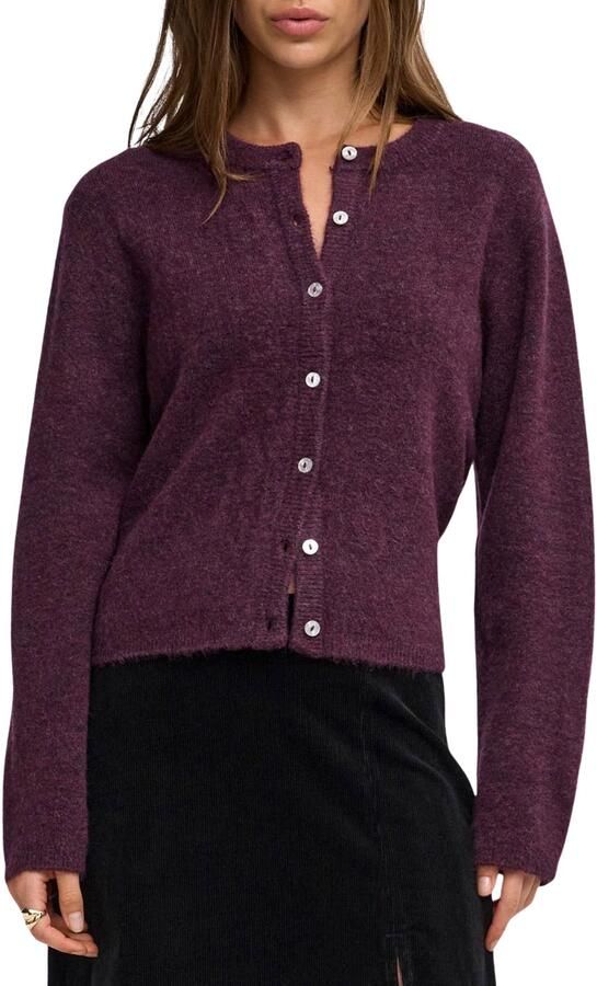 Only Loose Fit gebreid jack met ronde hals model 'SIMONI' - Foto 4