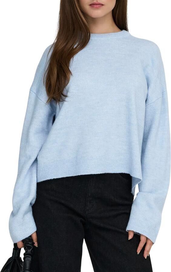 Only Regular fit gebreide pullover met ronde hals model 'SIMONI' - Foto 6