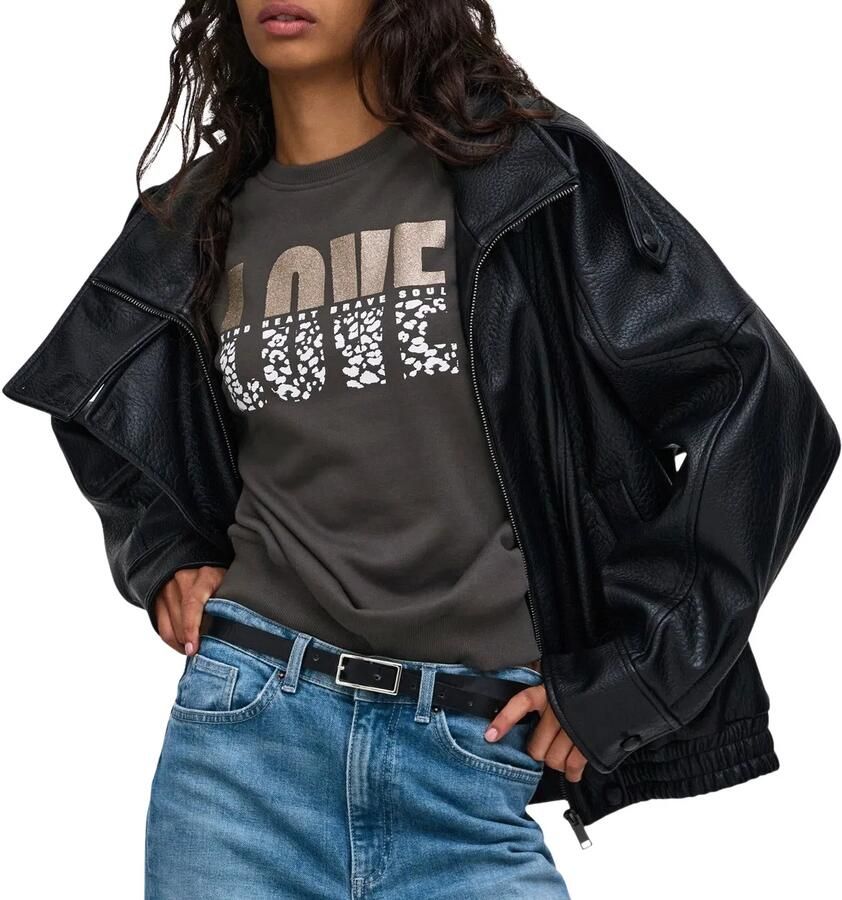 Only Tammie Leo Print Sweater Dames