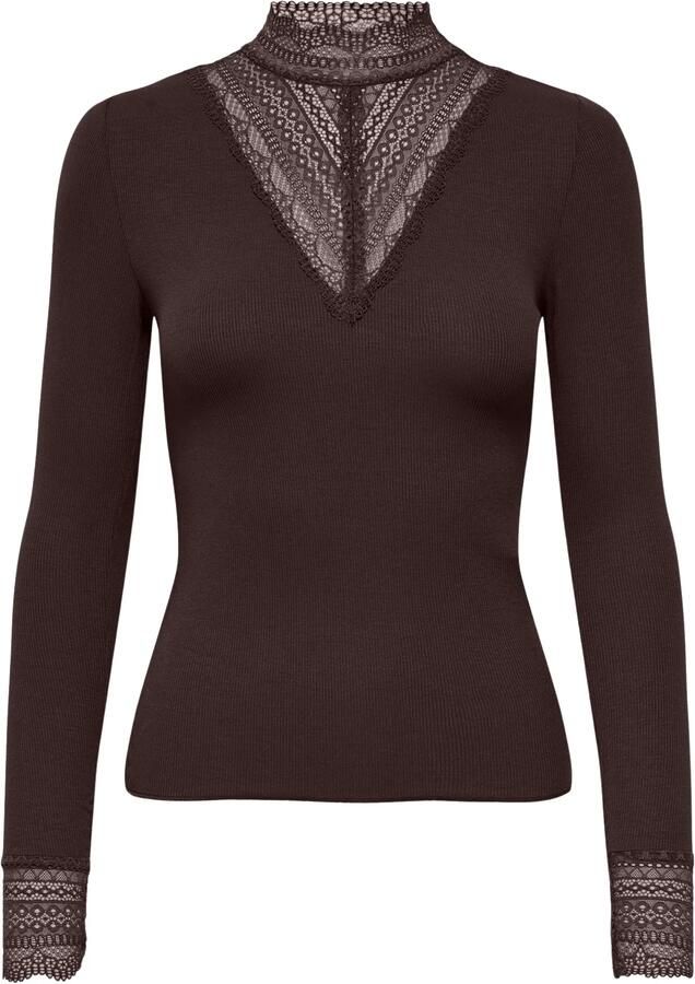 Only Slim fit shirt met lange mouwen van viscosemix model 'TILDE'