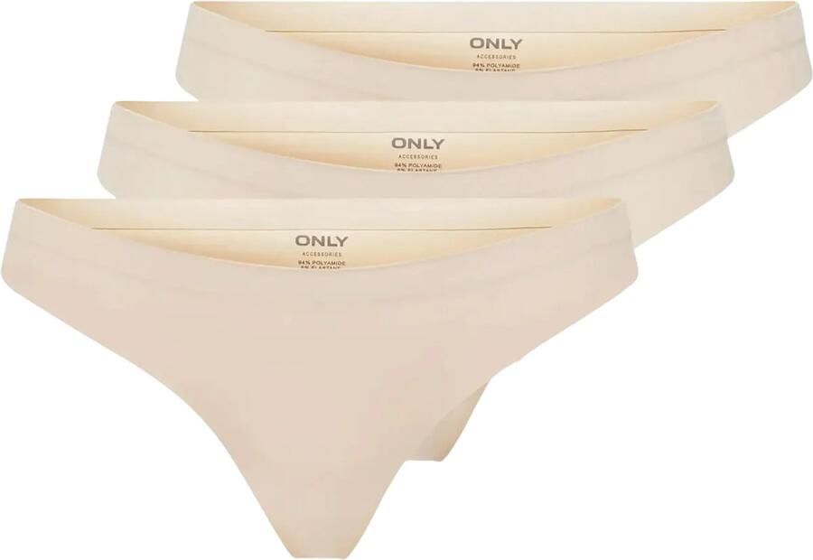 Only T-string ONLTRACY BONDED THONG NOOS 3-PK (set 3 stuks) - Foto 5