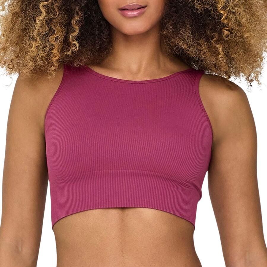 Only Play Trainingstop ONPJAIA LIFE Cropped fit in fijne ribstructuur