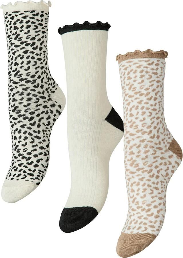 Pieces Leo Sokken Dames (3-pack)