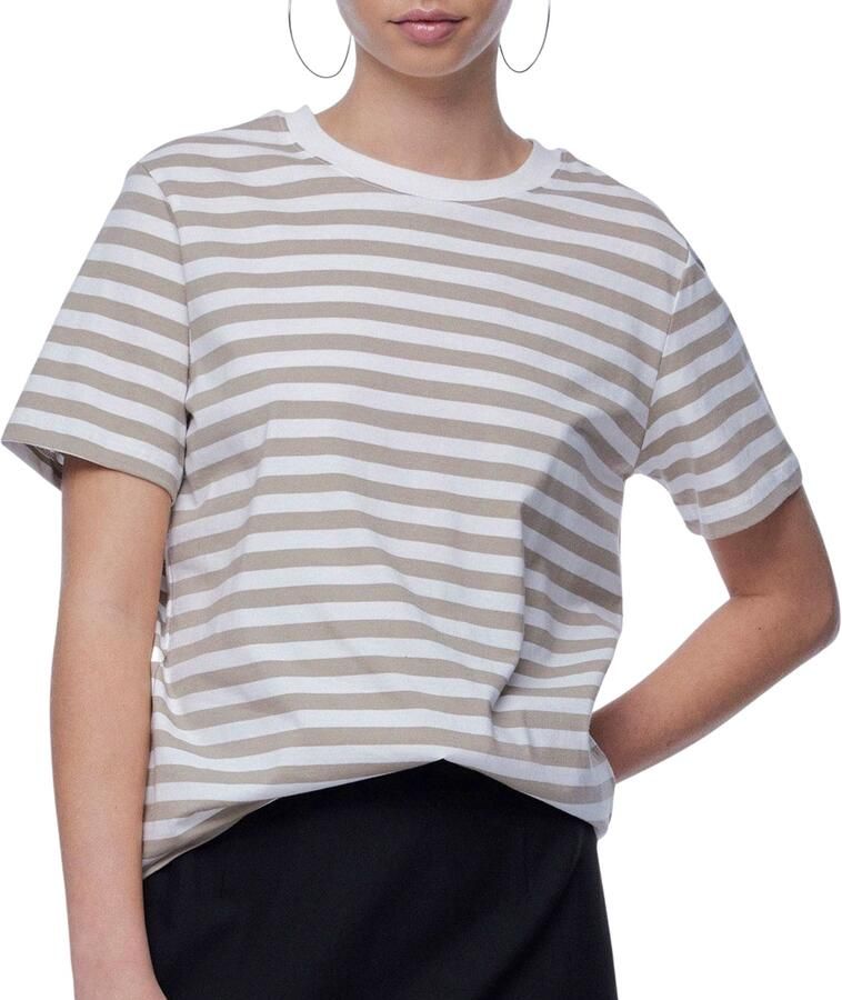 Pieces Shirt met korte mouwen PCRIA SS TEE STRIPES NOOS BC