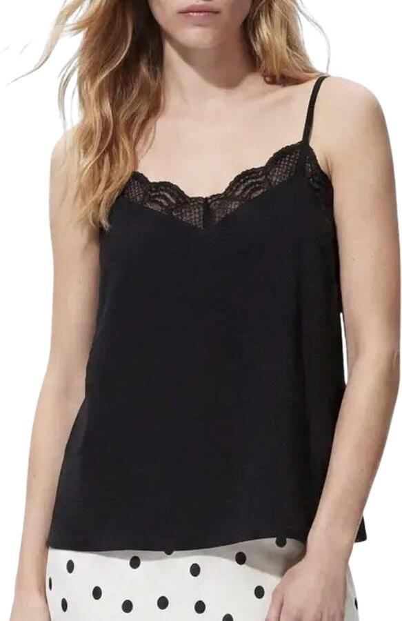 Pieces blousetop met kanten afwerking in relaxed fit model 'TIFFANY' - Foto 7