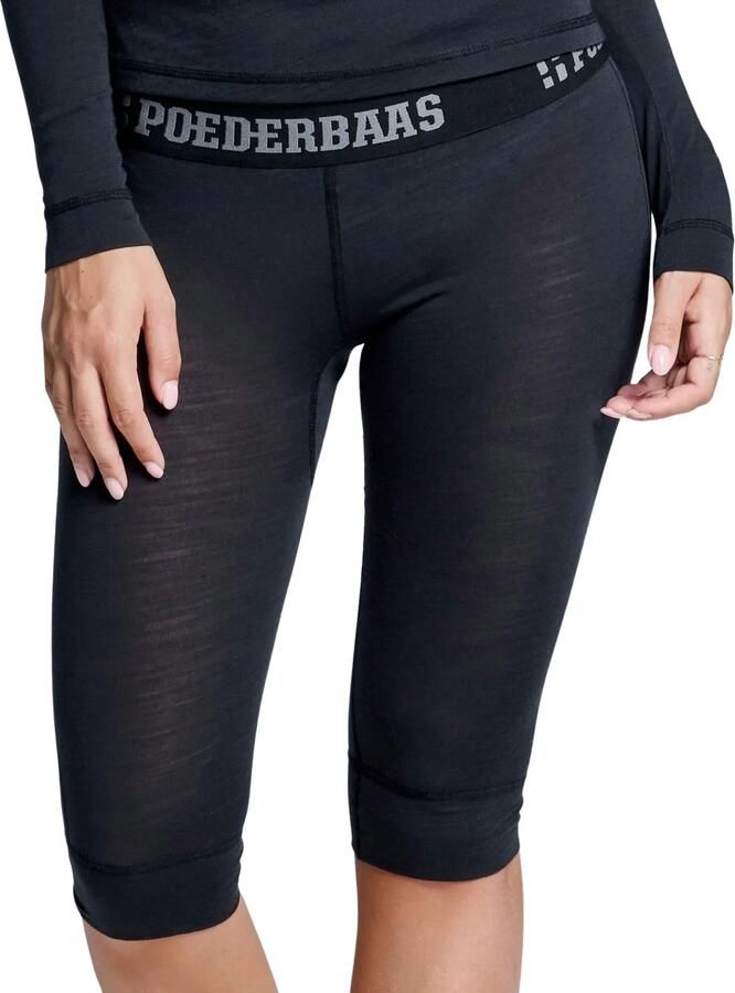 Poederbaas Merino Baselayer 3 4 Thermobroek Dames