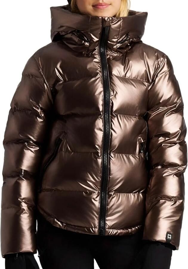 Protest PRTNicole JR ski-jas bruin Skijack Meisjes Polyamide Capuchon