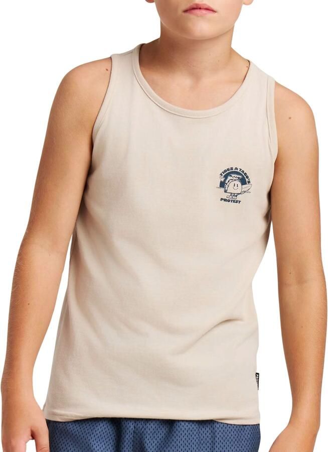 Protest T-shirt met backprint ecru - Foto 3