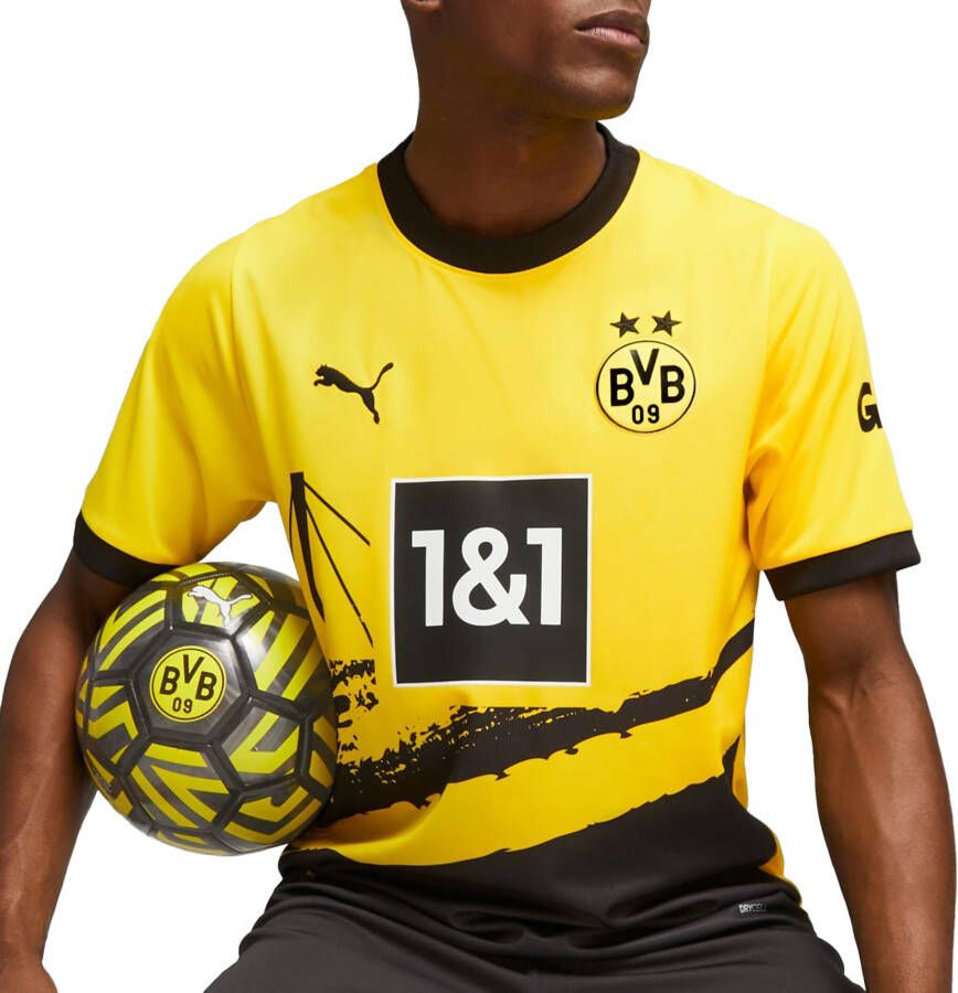 Dortmund Puma 1ª Tenue Geel Voetbalshirt Heren