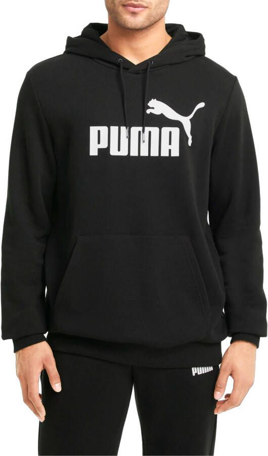 Puma Essentialsentials Logo Zwart Sweater met Capuchon Heren