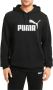 Puma Essentialsentials Logo Zwart Sweater met Capuchon Heren - Thumbnail 2