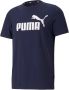 Puma essentials logo shirt blauw heren - Thumbnail 3