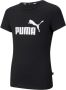 Puma T-shirt zwart Meisjes Katoen (duurzaam) Ronde hals Logo 128 - Thumbnail 3