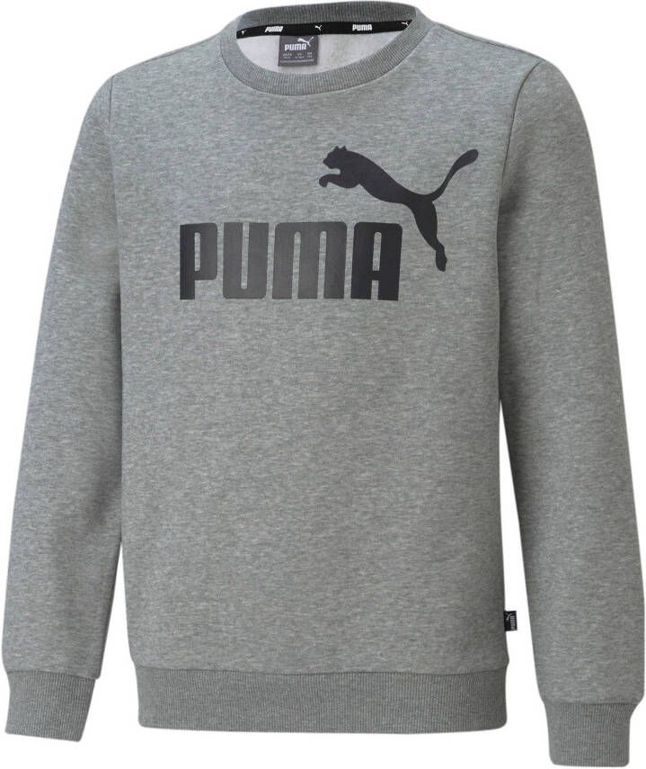 Puma sweater grijs melange Logo 164 | Sweater van