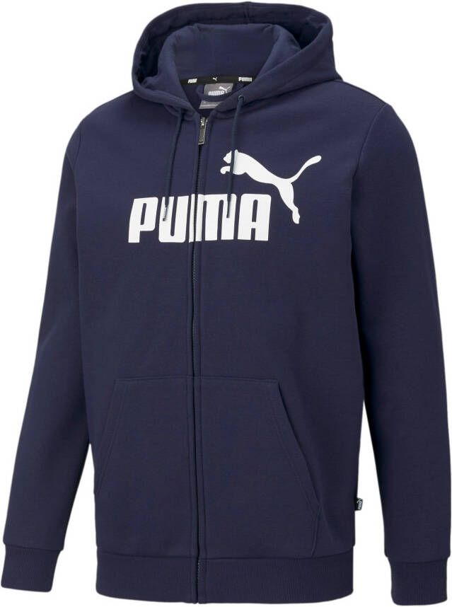 PUMA PERFORMANCE Sweatjack met capuchon model 'ESS Big Logo FZ Hoodie FL'