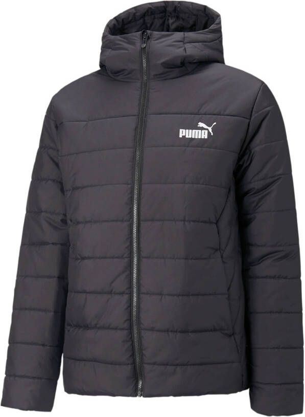 Puma essentials gewatteerde jas zwart heren