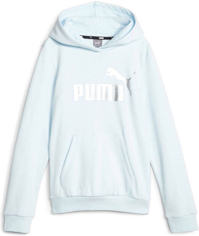 Puma hoodie met logo lichtblauw zilver Sweater Logo 164