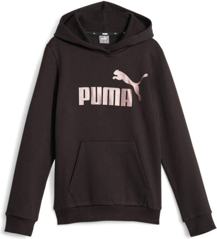 Puma hoodie met logo zwart roze Sweater Logo 152