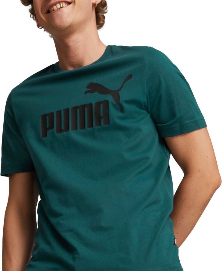 PUMA PERFORMANCE T-shirt met labeldetail model 'Logo Tee'