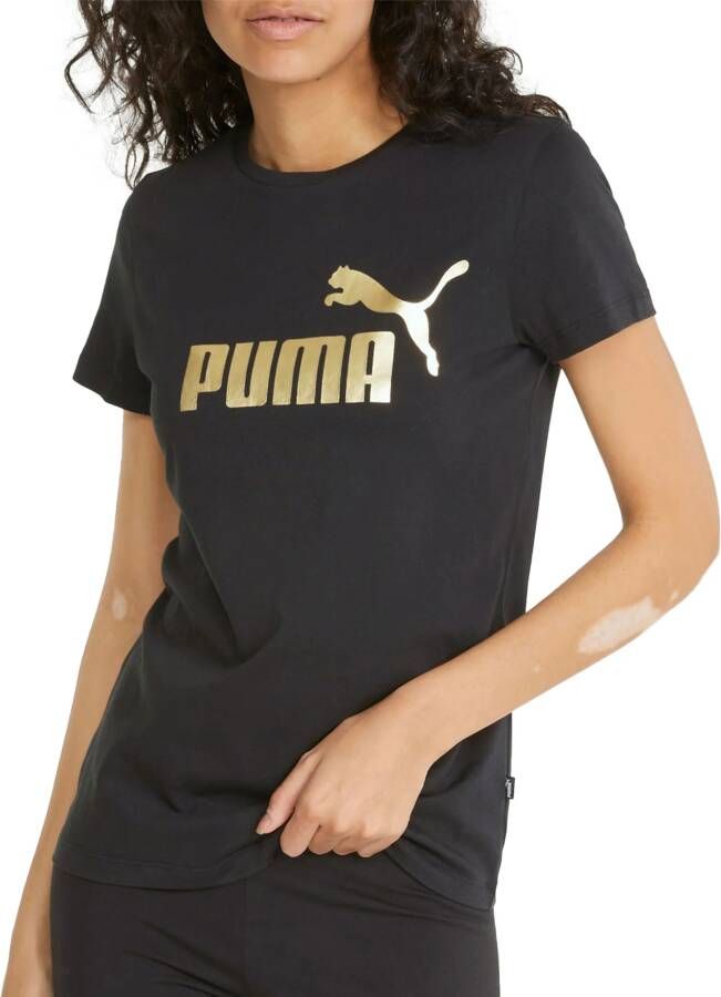 Puma Essentials+ Metallic Logo Shirt Dames