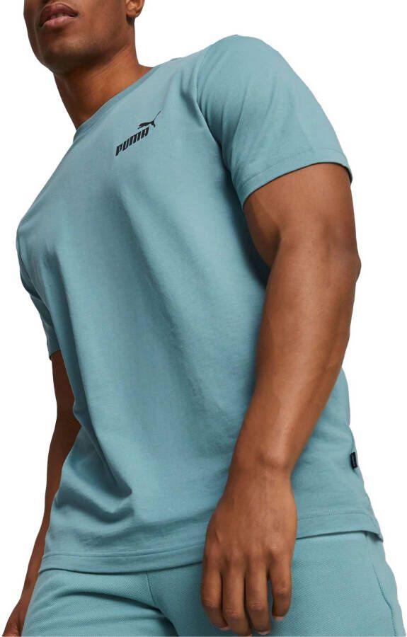 Puma T-shirt met klein logo Blue Heren