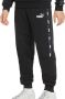 Puma regular fit joggingbroek met logo zwart wit Jongens Meisjes Katoen 164 - Thumbnail 4