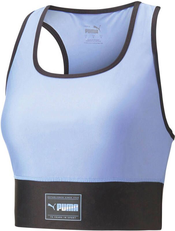 Puma fit eversculpt low-impact sportbh paars blauw dames