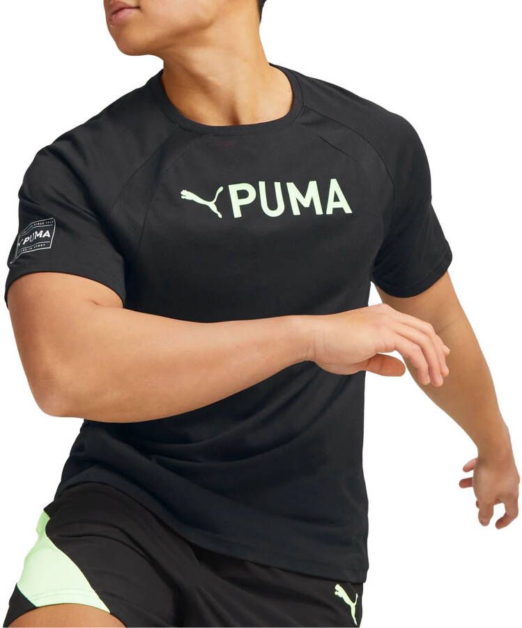 PUMA PERFORMANCE T-shirt met labelprint model 'ULTRABREATHE'