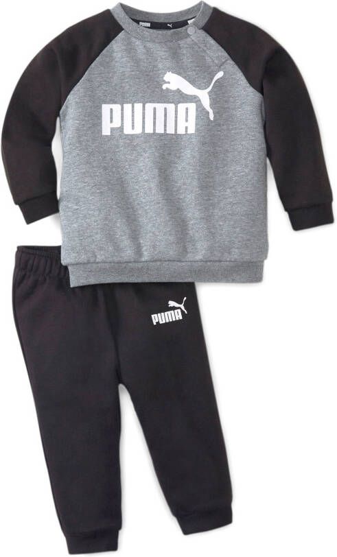 Puma joggingpak zwart grijs Katoen Ronde hals Meerkleurig 104