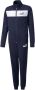 Puma trainingspak donkerblauw wit Polyester Opstaande kraag Logo 164 - Thumbnail 1
