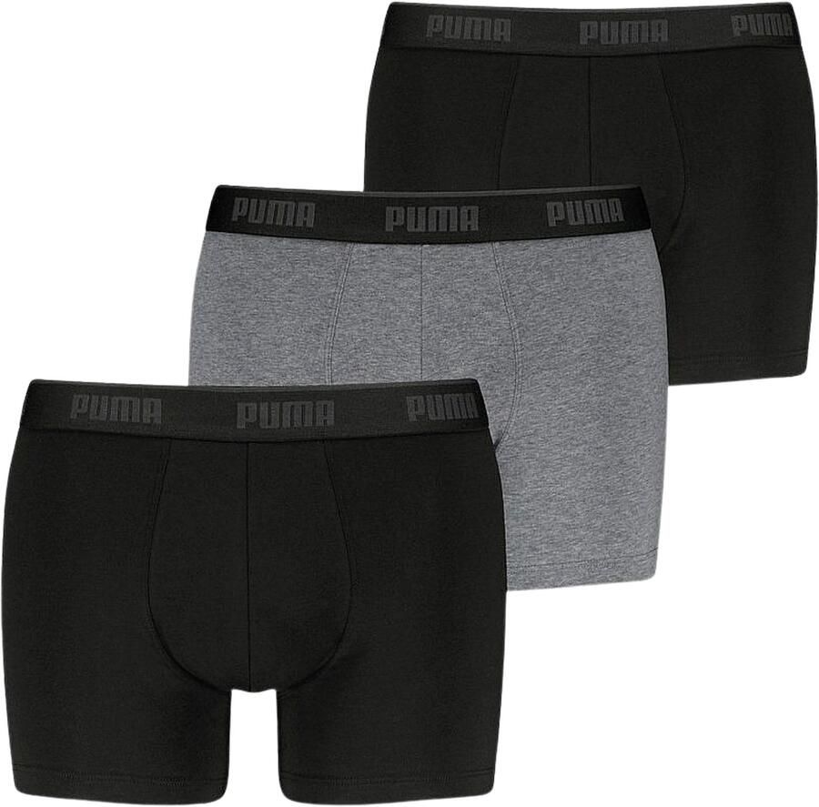 PUMA Boxershort MEN EVERYDAY BASIC BOXERS 3P Comfortabele elastische logotailleband (Set van 3) - Foto 1