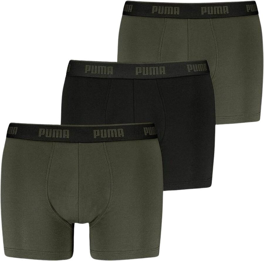 PUMA Boxershort MEN EVERYDAY BASIC BOXERS 3P Comfortabele elastische logotailleband (Set van 3)