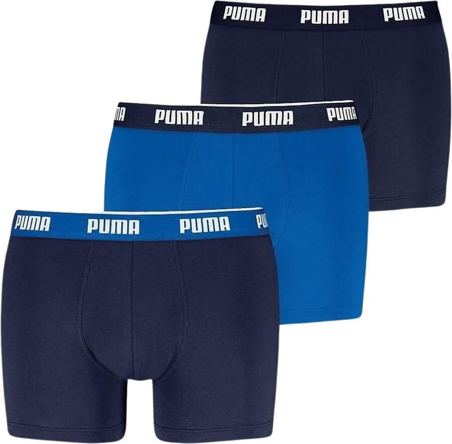 PUMA Boxershort MEN EVERYDAY BASIC BOXERS 3P Comfortabele elastische logotailleband (Set van 3)