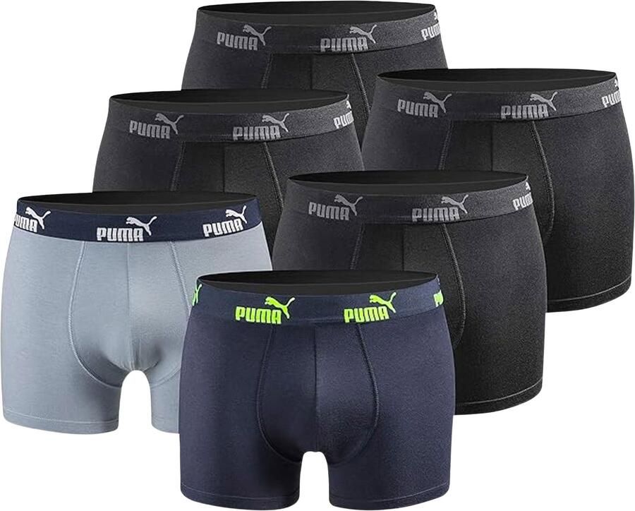 Puma Everyday Comfort Cotton Stretch Boxershorts Heren (6-pack)