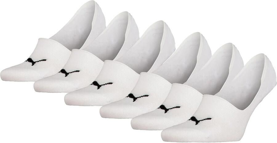 PUMA Enkelsokken UNISEX MID CUT FOOTIE 6P ECOM (Set van 6)