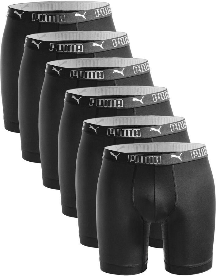Puma Sport Long Boxershorts Heren (6-pack)