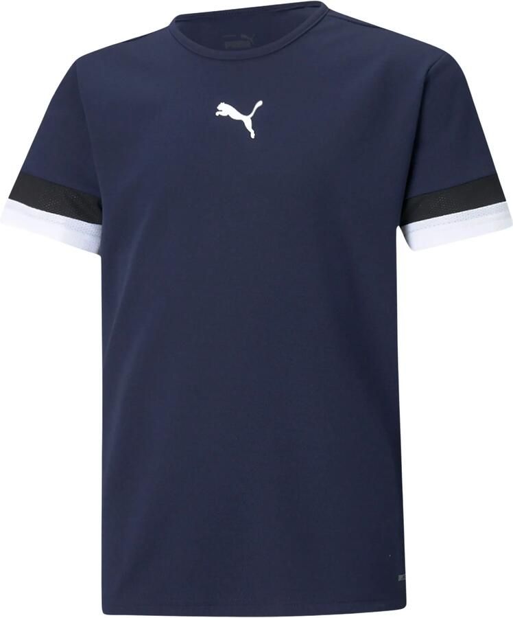 Puma teamrise voetbalshirt blauw wit kinderen