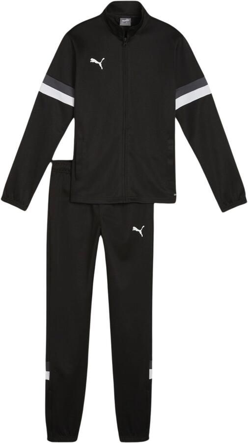 Puma Junior trainingspak zwart wit Polyester Opstaande kraag 176