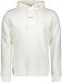 PURE PATH Heren Truien & Vesten Essential Logo Hoodie Gebroken Wit - Thumbnail 3