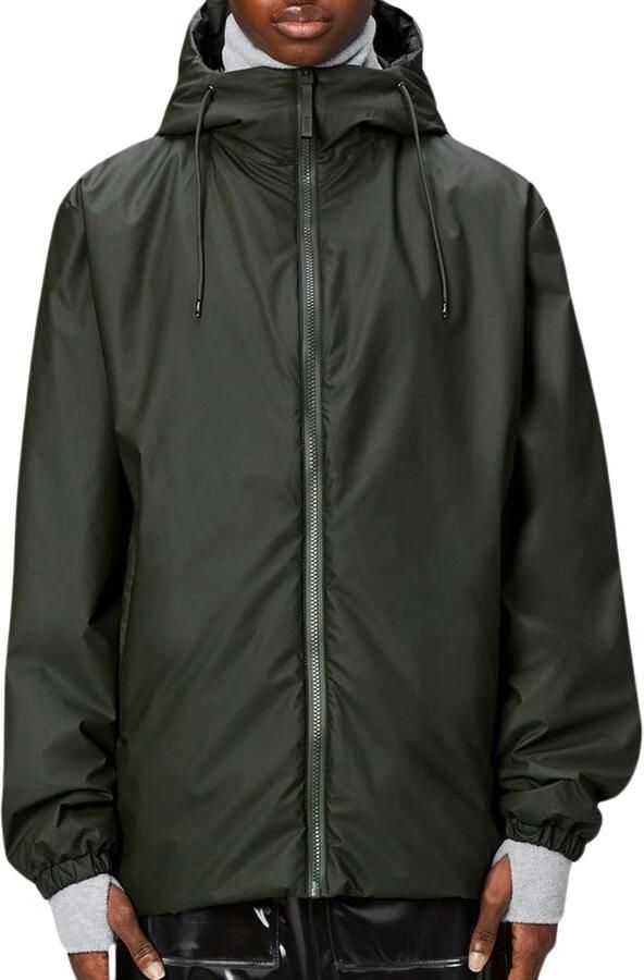 Rains Lange Geïsoleerde Groene Jas Licht Seizoensgebonden Green - Foto 3