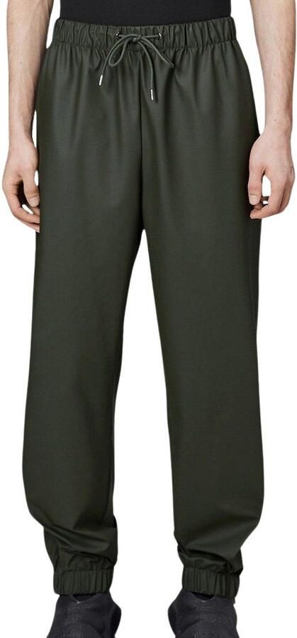 Rains Waterafstotende technische broek met elastische tailleband Green