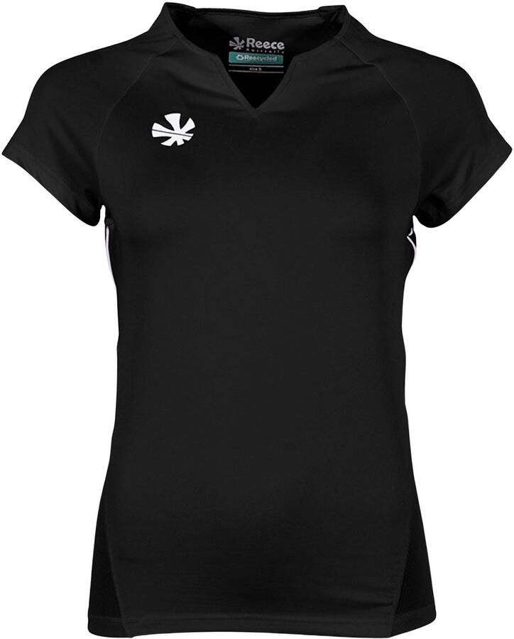Reece junior sportshirt Rise zwart Sport t-shirt Meisjes Polyester V-hals