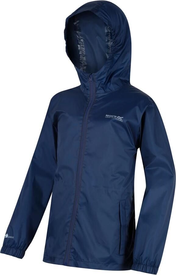Regatta kids regenjas Pack It donkerblauw Polyamide Capuchon 152